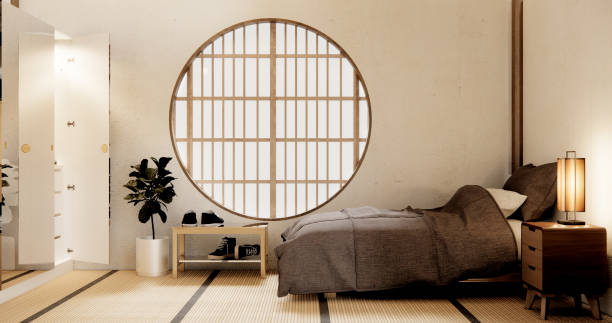 Muji Japan bedroom interior minimal style, Japanese interior.