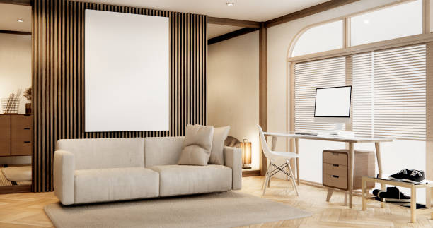 istock Sofa furniture and modern room interior design minimal 1726443291