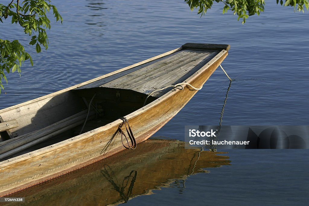 Barco no rio - Foto de stock de Ancorado royalty-free
