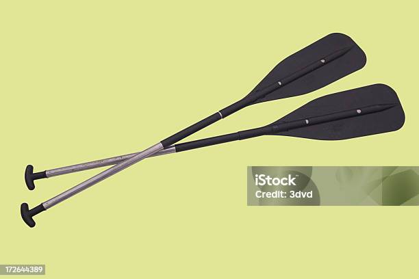 Metal Paddles With Path Stock Photo - Download Image Now - Oar, Cut Out, Canoe