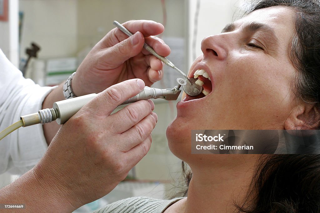 Dentista no trabalho - Royalty-free Aberto Foto de stock