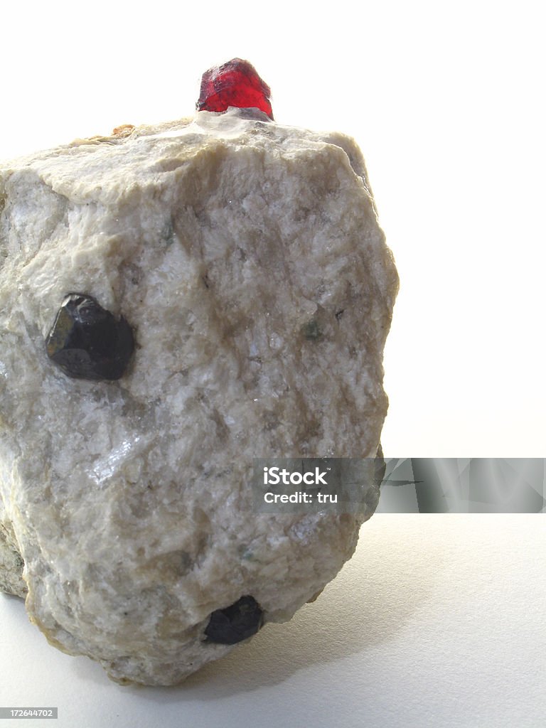 Natürliche Granat nuggets - Lizenzfrei Dunkel Stock-Foto