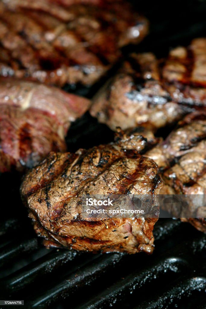 Steaks vom Grill - Lizenzfrei Brennen Stock-Foto