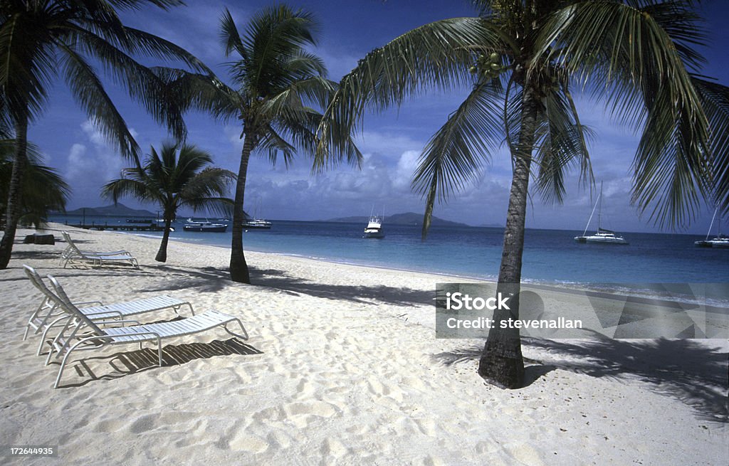 Strandstühle der Karibik - Lizenzfrei Privatsphäre Stock-Foto