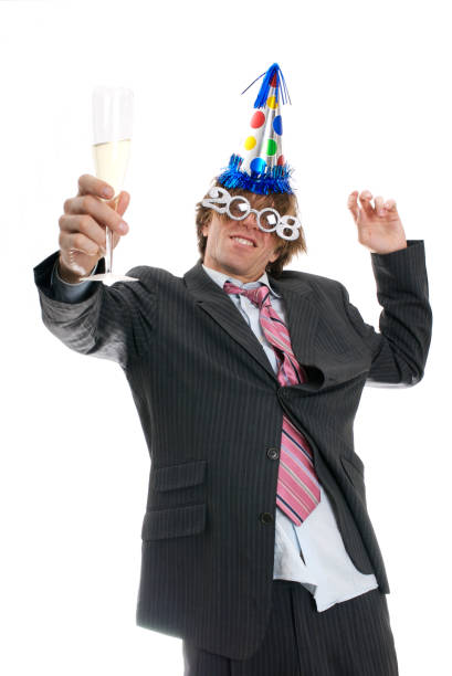 istock Drunk Businessman Celebrates New Year 2008 172644953