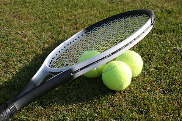istock Tennis balls and racquet 172645156