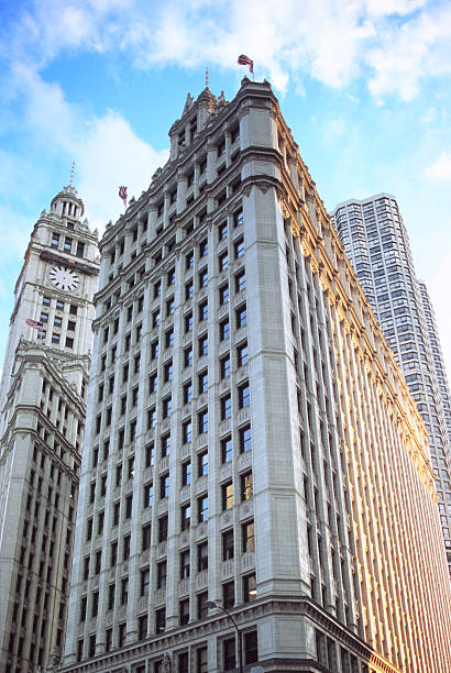 Wrigley Building View stock photo