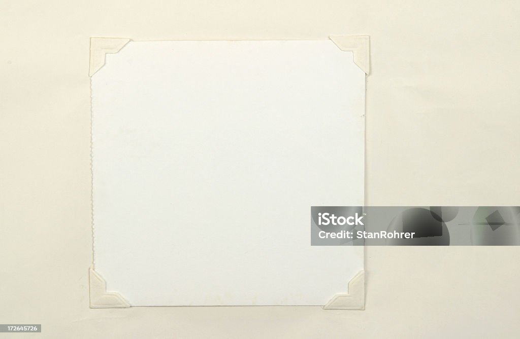 Velho branco foto cantos - Royalty-free Cantoneira de Álbum de Fotografia Foto de stock