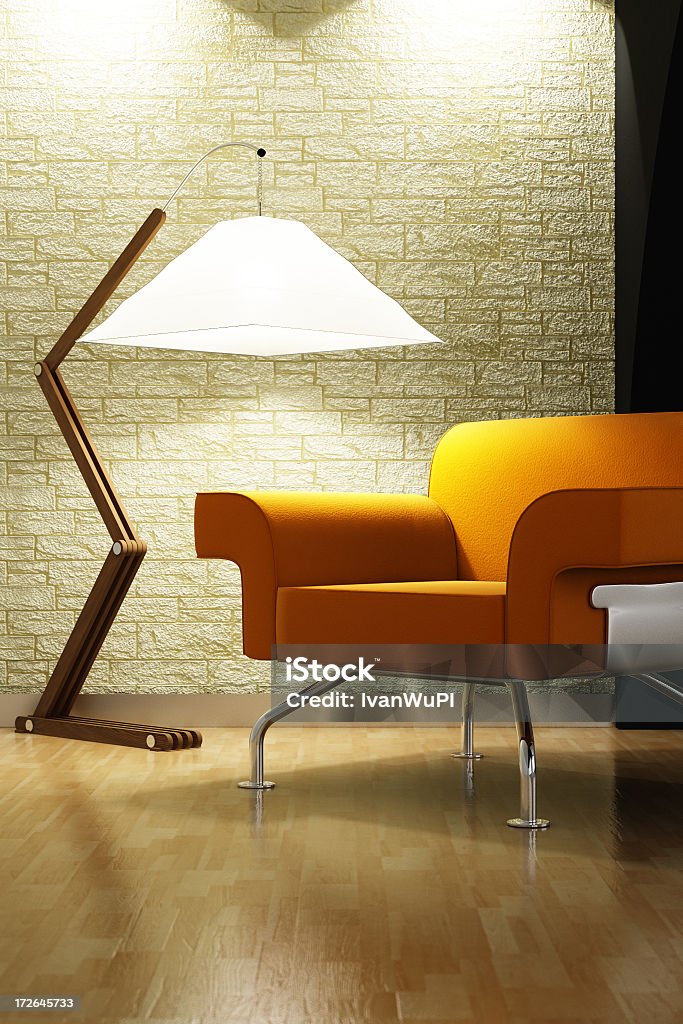 Moderno Interior render (CGI - Foto de stock de Acero libre de derechos