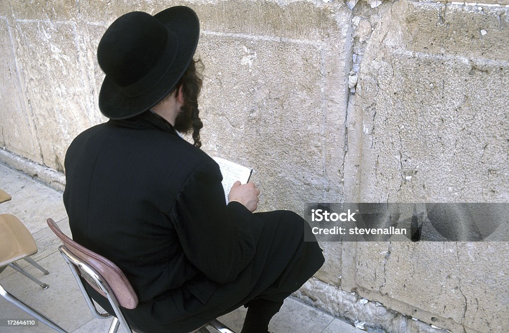 Wailing Wall Jerusalem Orthodox Jew praying at the Wailing Wall Jerusalem IsraelPlease view similar images in my portfolio: Hasidism Stock Photo