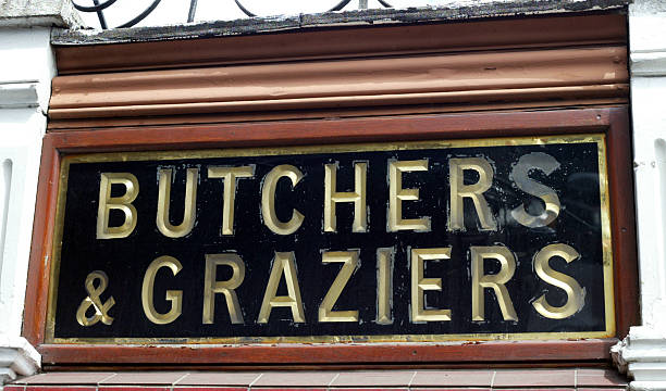 istock Butchers & Graziers Old Shop Sign 172646530