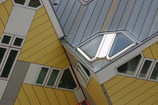 立方体家屋のクローズアップ - blom ストックフォトと画像