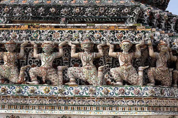Photo of Thai Temple Figures