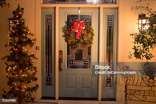 Natale Ingresso - Fotografie stock e altre immagini di Natale - Natale, Porta, A forma di stella