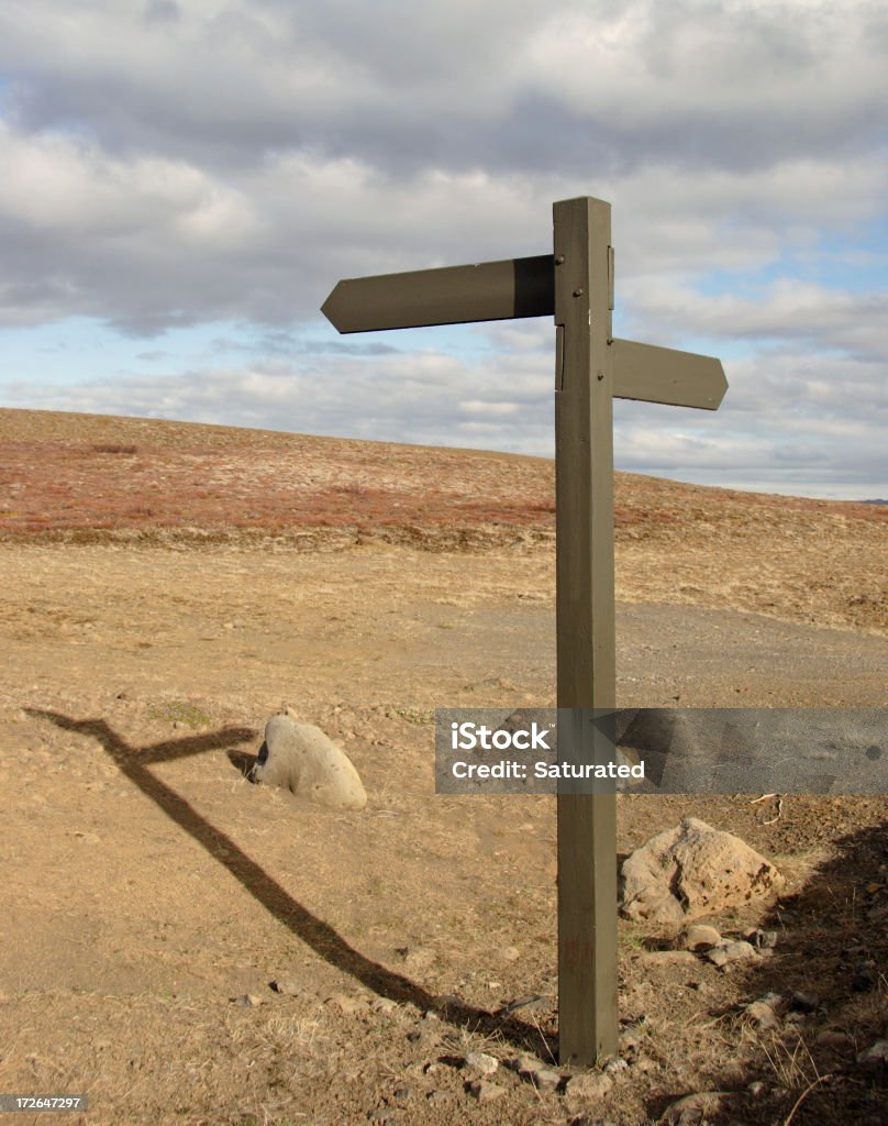 Guidepost bidirecional - Royalty-free Andar Foto de stock