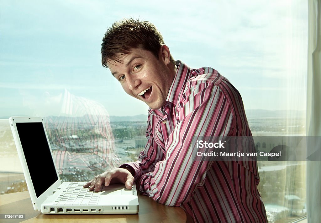 Happy businessman very very happy ;) Adult Stock Photo