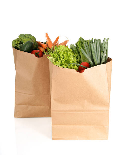 istock Shopping bags with fresh vegetables 172647842