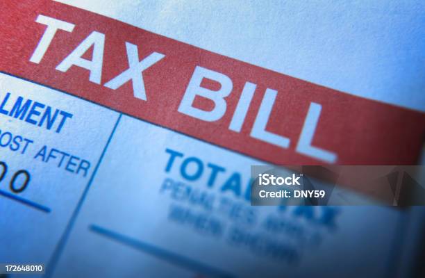 Tax Bill Stock Photo - Download Image Now - Single Word, Tax, Tax Form