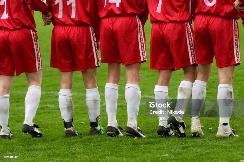 Joueurs de football - Photo de Vue de dos libre de droits