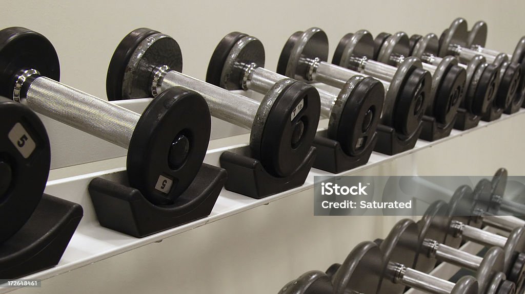 Pesos/Dumbells Free - Royalty-free Barra de pesos Foto de stock