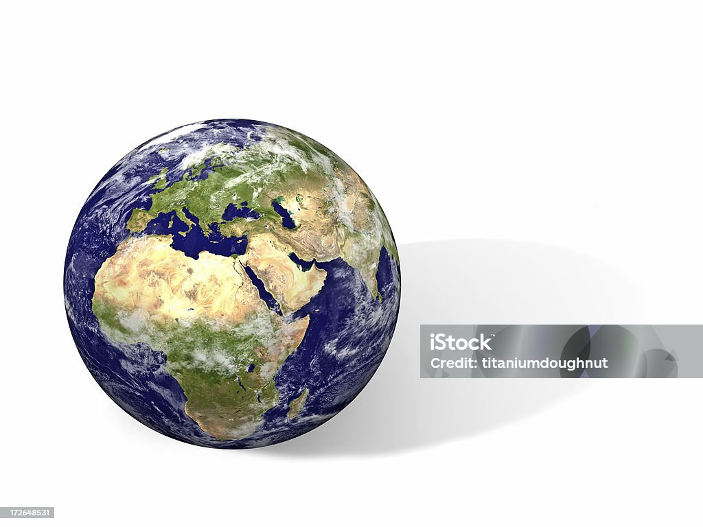 Global: Europe "Globe, Europe is in view." Business Stock Photo