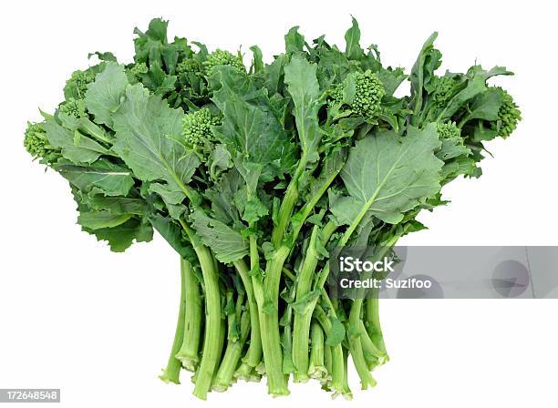 Brécol Raab Foto de stock y más banco de imágenes de Rapini - Rapini, Brécol, Hoja