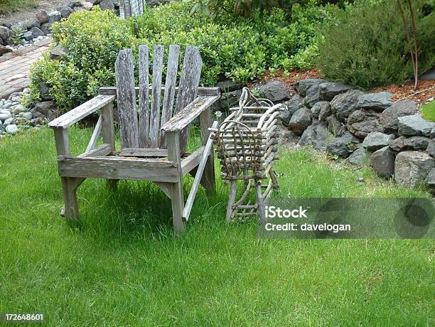 Old Garten Sitz Stockfoto und mehr Bilder von Abwesenheit - Abwesenheit, Blumenbeet, Entspannung