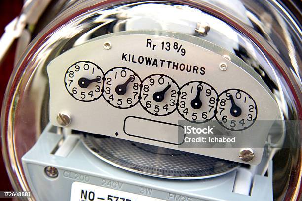 Medidor Eléctrico Foto de stock y más banco de imágenes de Kilovatio - Kilovatio, Medidor, Luz natural