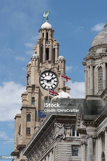 Foto de Royal Liver Building Inglaterra e mais fotos de stock de 1900 - 1900, Antigo, Arcaico