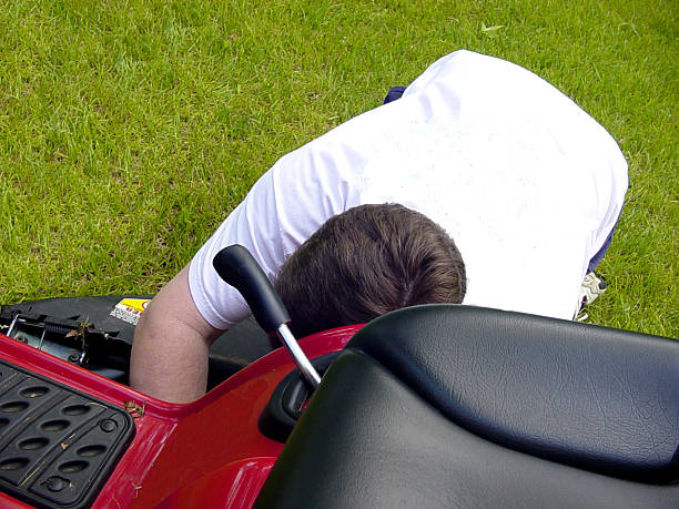 Guy Riding Tractor 150+ Man Riding A Lawn Tractor Stock Photos, Pictures & Royalty-Free ...