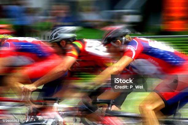 Bicycle Race Blur Stock Photo - Download Image Now - Cycling, Finishing, Sports Race