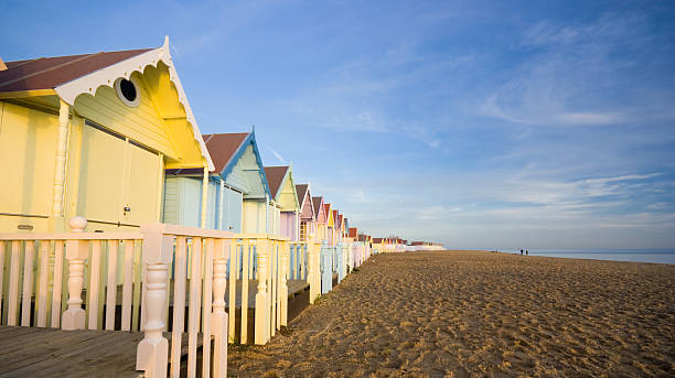 istock Row of beach huts 172650333