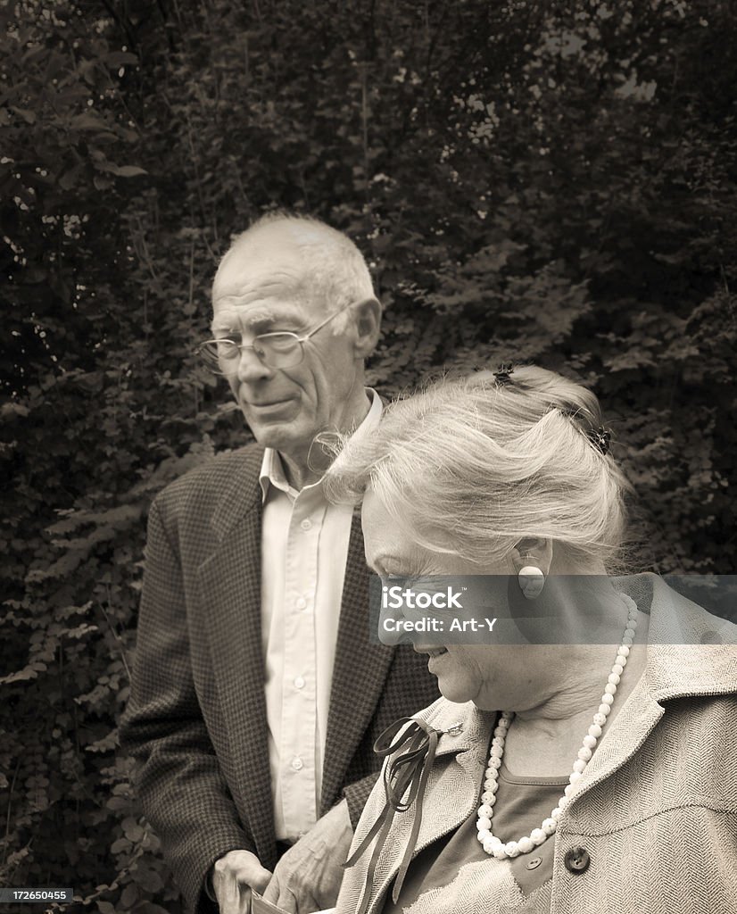 Velho Casal grieving - Royalty-free Adulto Foto de stock