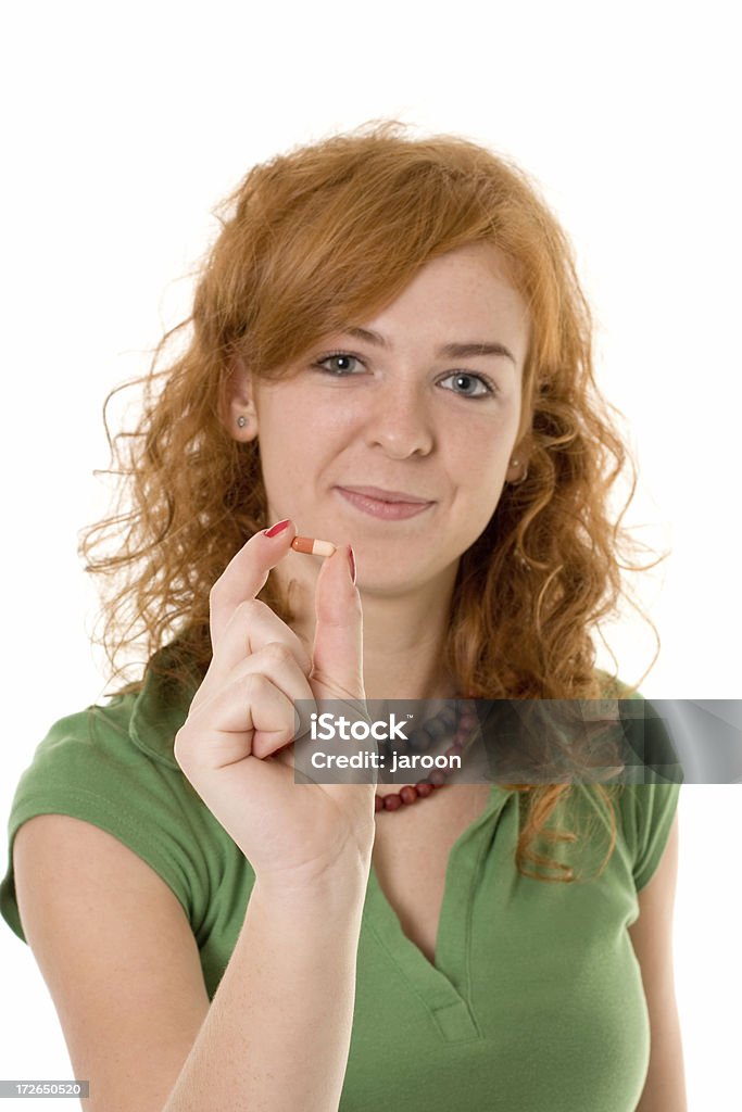 Молодые readhead женщины с таблетками - Стоковые фото 18-19 лет роялти-фри