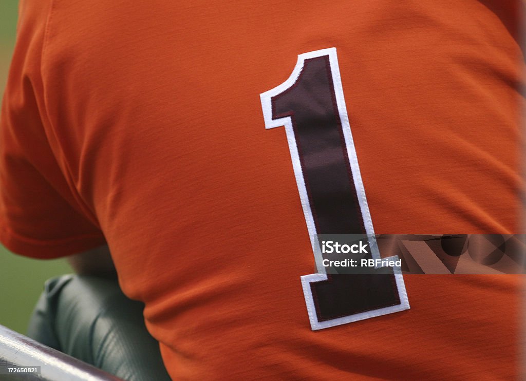 First a uniform with a number one on it Number 1 Stock Photo