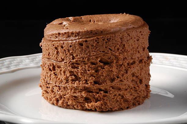 Bolo de chocolate - foto de acervo