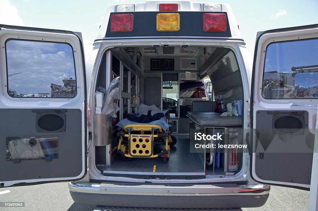 Inside An Ambulance Inside the back of an empty ambulance.Click below for a lightbox of all my accident and medical images: Ambulance Stock Photo