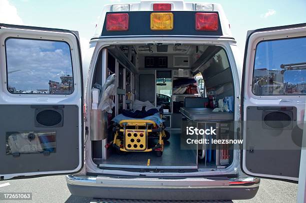 Inside An Ambulance Stock Photo - Download Image Now - Ambulance, Rear View, Indoors