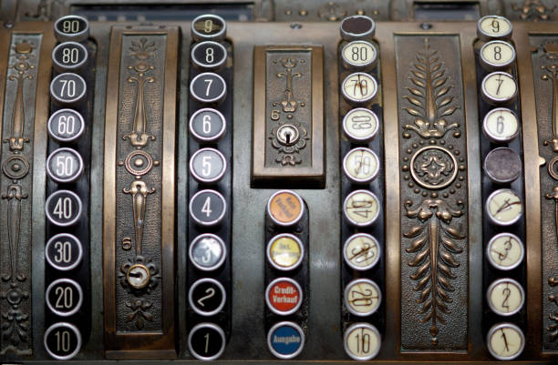 Mechanical Calculator, close-up.