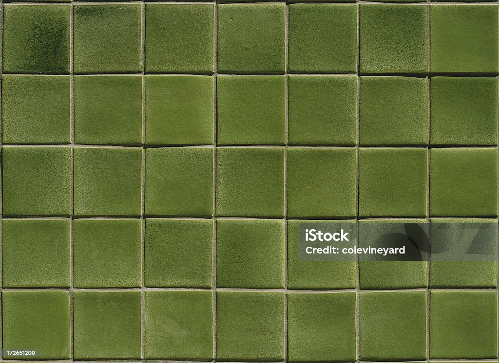 Green Tile Close-Up of Green Tile Tile Stock Photo