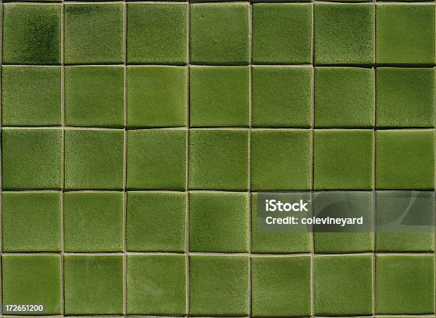 Green Tile Stock Photo - Download Image Now - Tile, Tiled Floor, Green Color