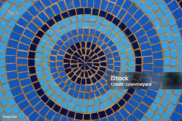 Mosaico2 - Fotografie stock e altre immagini di Blu - Blu, Pavimento di mattonelle, Piastrella