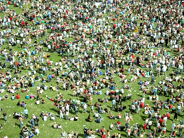 big festiwal tłum na trawie - scottish music zdjęcia i obrazy z banku zdjęć
