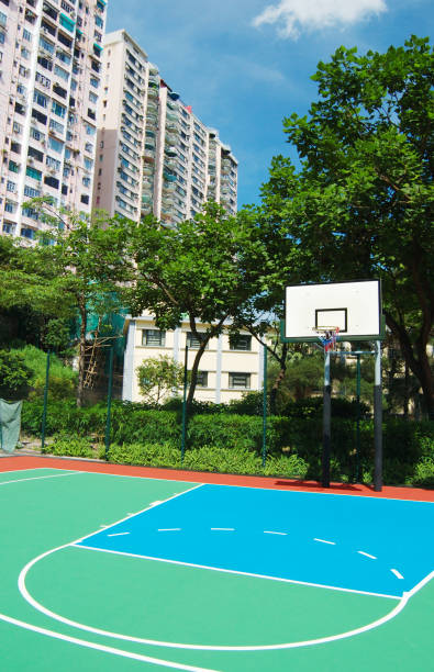 istock basketball playground in estate 172652300