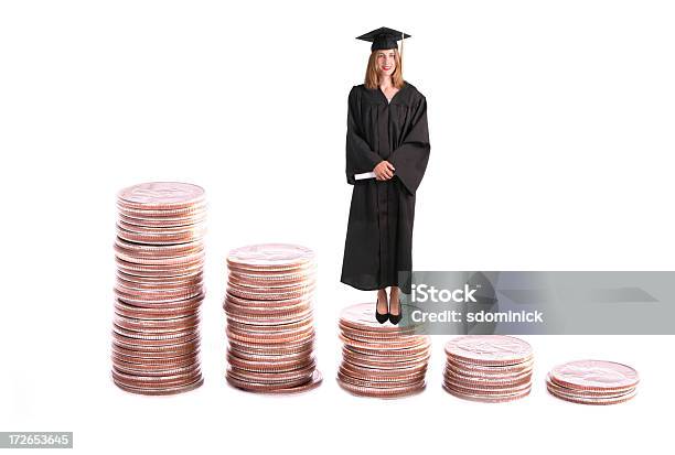 College Fundos - Fotografias de stock e mais imagens de Chapéu de Finalista - Chapéu de Finalista, Unidade Monetária, Universidade