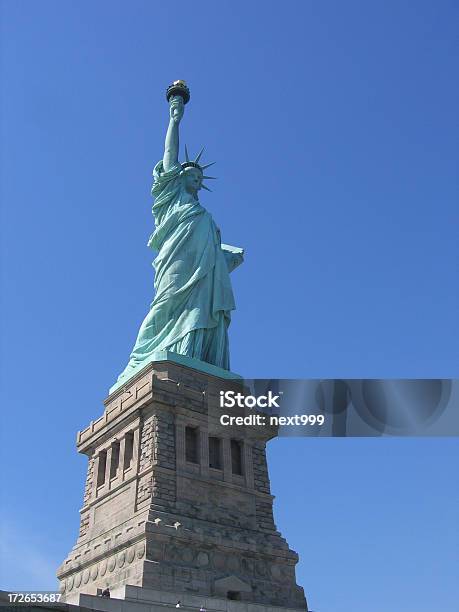 Statue Of Liberty Stock Photo - Download Image Now - Adult, Blue, Clear Sky