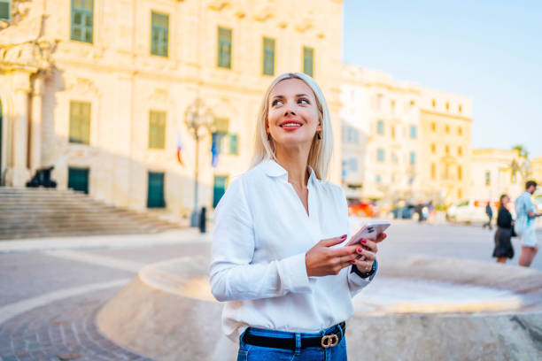 istock Woman enjoying in Valletta, Malta 1726546714