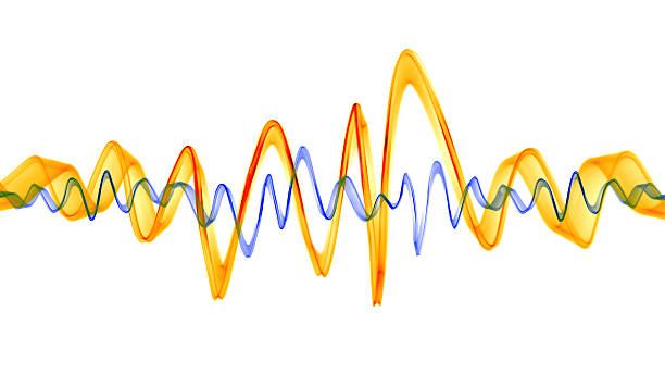 istock Orange & Blue Sound Waves 172654753