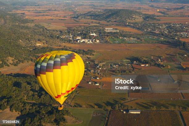 Hot Air Balloon Stock Photo - Download Image Now - Aerial View, Agriculture, California