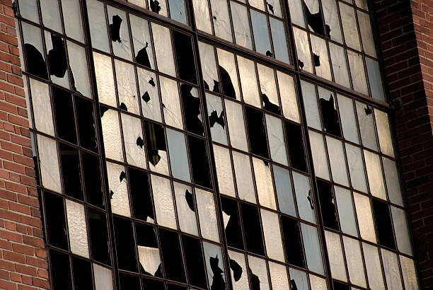 istock Abandoned Factory with Broken Windows 172655042